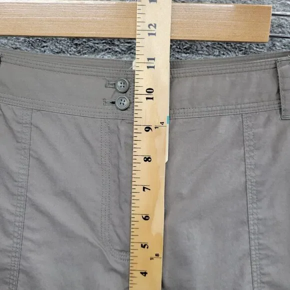 Tommy Bahama Pants Women's 16 Gray Snappy Poplin Crop Relax Fit NWT (MSRP $88) - Picture 8 of 11